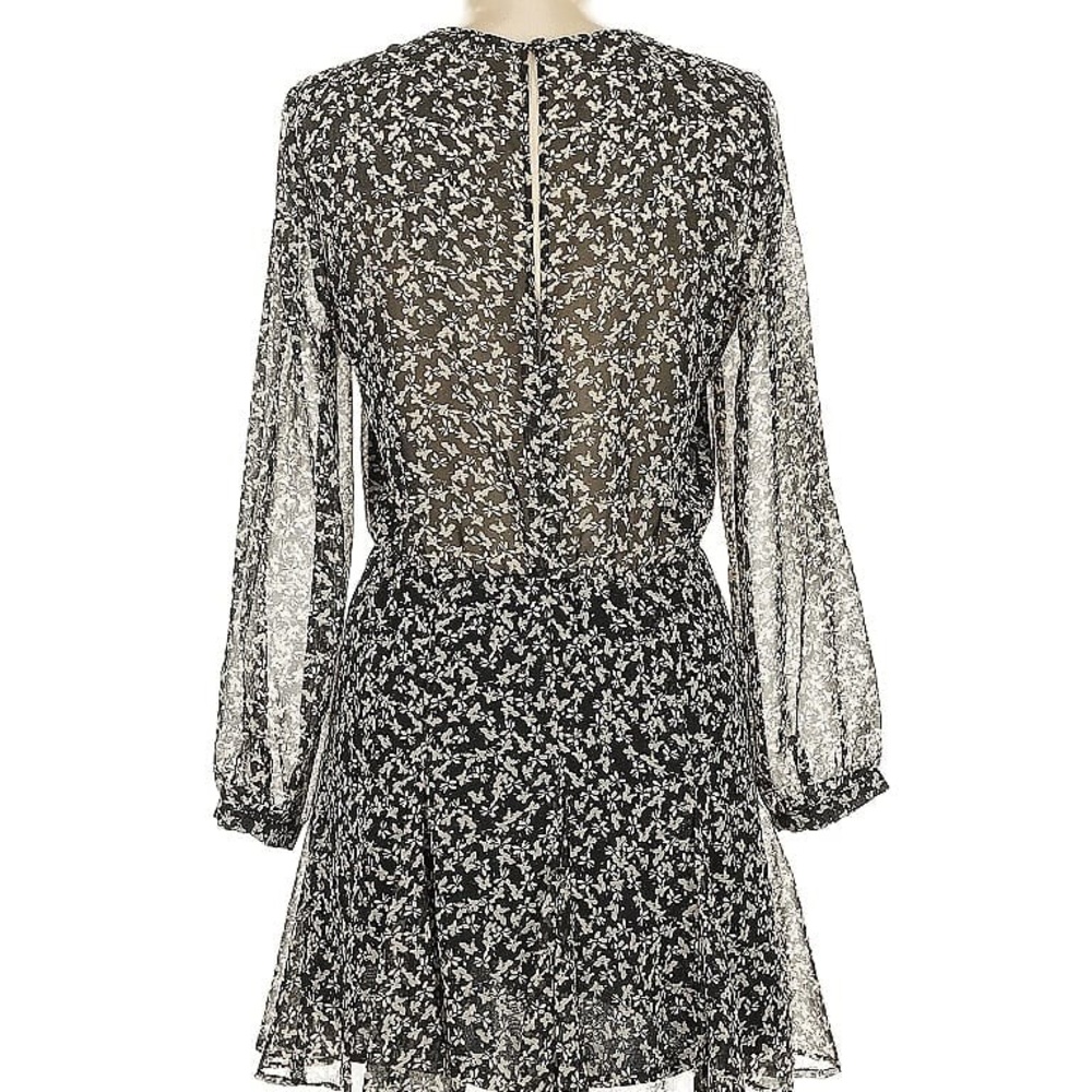 Zara Key Hole Floral Skater Mini Dress